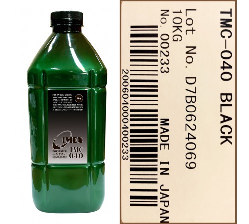 Тонер для hp color универсал тип tmc 040 (фл,1кг,ч,polyester,imex) green atm