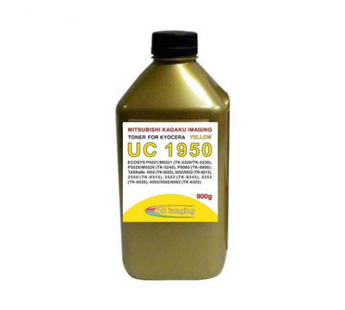 Тонер для kyocera fs color универсал тип uc 1950y (фл,900,желт,mitsubishi/mki) gold atm