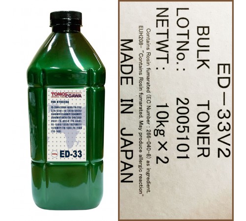 Тонер для kyocera универсал тип ed-33 (фл,900,tomoegawa) green atm