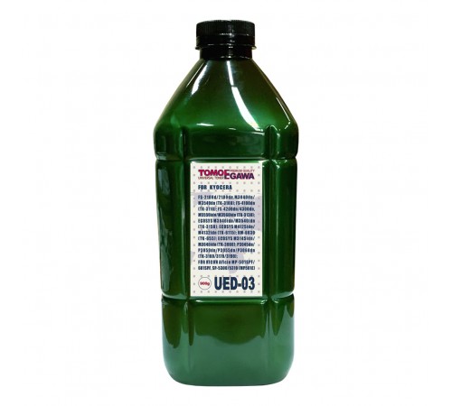 Тонер для kyocera универсал тип ued-03 (фл,900,tomoegawa) green atm