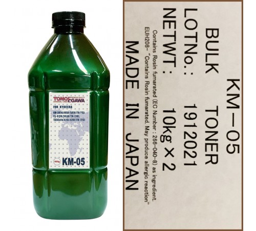 Тонер для kyocera универсал тип km-05 (фл,900,tomoegawa) green atm