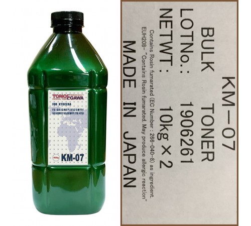 Тонер для kyocera универсал тип km-07 (фл,900,tomoegawa) green atm
