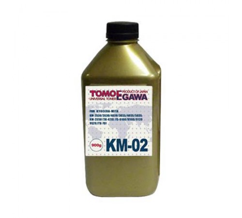 Тонер для kyocera универсал тип km-02 (фл,900,tomoegawa) gold atm