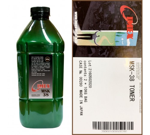 Тонер для kyocera универсал тип msk-38 (фл,900,imex) green atm