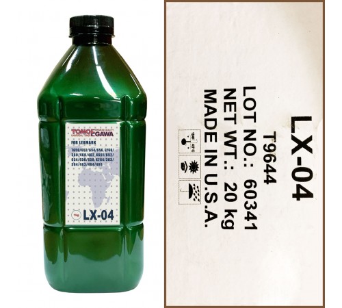 Тонер для lexmark универсал тип lx-04 (фл,1кг,tomoegawa) green atm