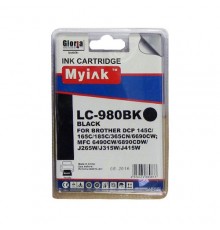 Картридж для Brother DCP-145C/6690CW/MFC-250C (LC980BK) ч (16ml, Pigment) MyInk