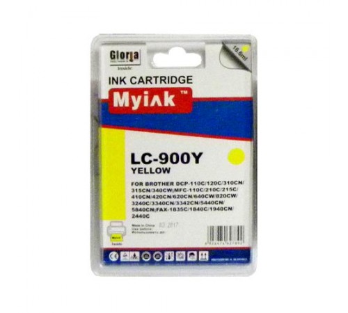 Картридж для Brother DCP-110C/MFC-210C/FAX-1840C (LC900Y) желт MyInk