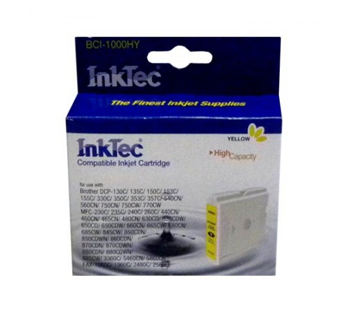 Картридж для Brother DCP-130C/MFC-240C/5460CN/885CW (LC1000Y) жел InkTec