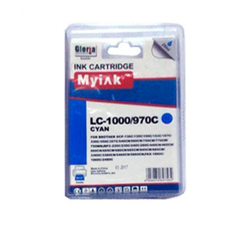 Картридж для Brother DCP-130C/MFC-240C/5460CN/885CW (LC1000C/LC970C) син MyInk