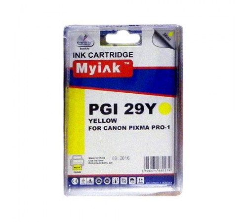 Картридж для canon pgi-29y pixma pro-1 yellow myink