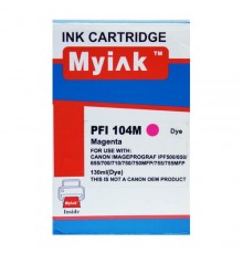 Картридж для CANON PFI-104M IPF 500/600/650/700/755 кр (130ml, Dye) MyInk