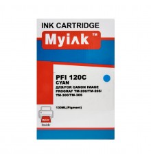 Картридж для canon  pfi-120c tm-200/205/300/305 cyan (130ml, pigment) myink