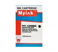 Картридж для canon  pfi-120mbk tm-200/205/300/305 matte black (130ml, pigment) myink