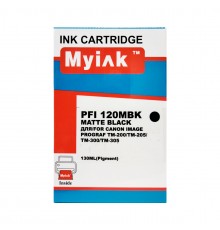 Картридж для canon  pfi-120mbk tm-200/205/300/305 matte black (130ml, pigment) myink