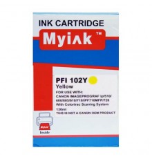 Картридж для CANON PFI-102Y IPF 500/600/700 желт (130ml, Dye) MyInk