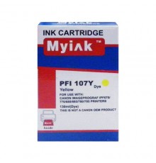 Картридж для CANON PFI-107Y IPF 670/680/685/770/780/785 желт (130ml, Dye) MyInk