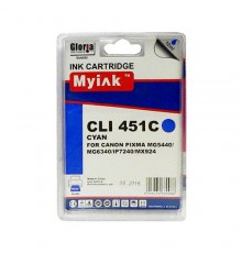 Картридж для CANON CLI-451 XLC PIXMA iP7240/MG6340/5440/7140 син (12ml, Dye) MyInk