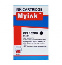 Картридж для CANON PFI-102Bk IPF 500/600/700 ч (130ml, Dye) MyInk
