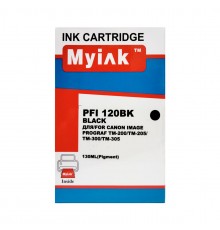 Картридж для canon  pfi-120bk tm-200/205/300/305 black (130ml, pigment)  myink