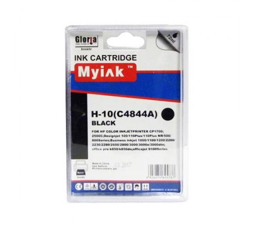 Картридж для ( 10) HP DJ 1700/2000/2200/2500C C4844A ч (72ml, Dye) MyInk