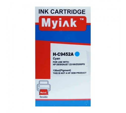 Картридж для ( 70) HP DesignJet Z2100/Z5200 C9452A син (130ml, Dye) MyInk