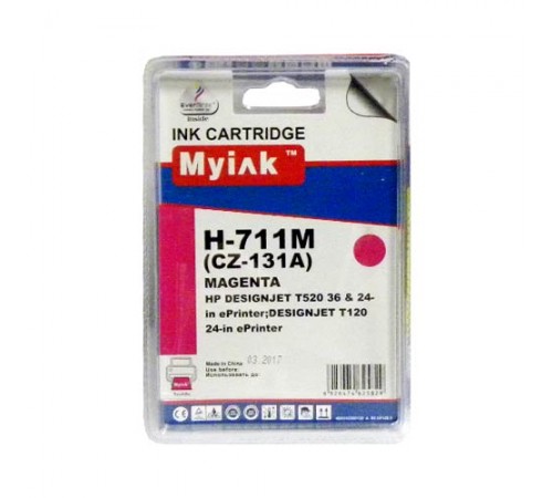 Картридж для (711) HP Designjet T120/520 CZ131A кр (26ml, Dye) MyInk